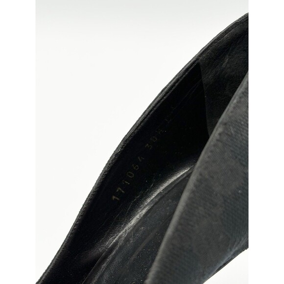 Gucci by Tom Ford Black Canvas Pointed Toe Heels w/ Bamboo Heels Sz EU 38.5 8.5 - Picture 11 of 14